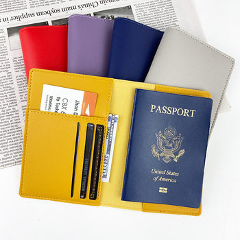 Cross-border Thickened PU Leather Passport Protection Multi-card Multi-function Passport Holder Travel Abroad Passport Bag