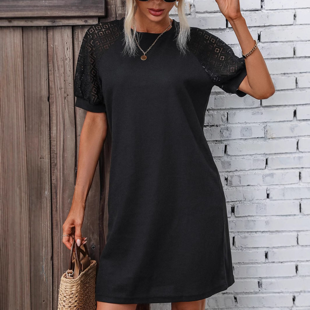 Casual Solid Color Dress Versatile Style Comfortable Fit Perfect for Everyday Wear Wholesale Available