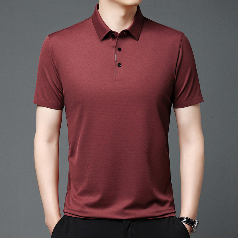 (Mới) Mã B6418 Giá 1390K: Áo Thun Nam Jitde Ngắn Tay Hàng Mùa Hè Trung Niên Kín Cổ Thời Trang Nam Chất Liệu Lụa Tơ Tằm G04 Sản Phẩm Mới, (Miễn Phí Vận Chuyển Toàn Quốc).