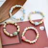 Jingdezhen Ceramic Bracelet New Color-free Women's Summer All-match Student's Antique Beaded Bracelet Small Fresh and Popular