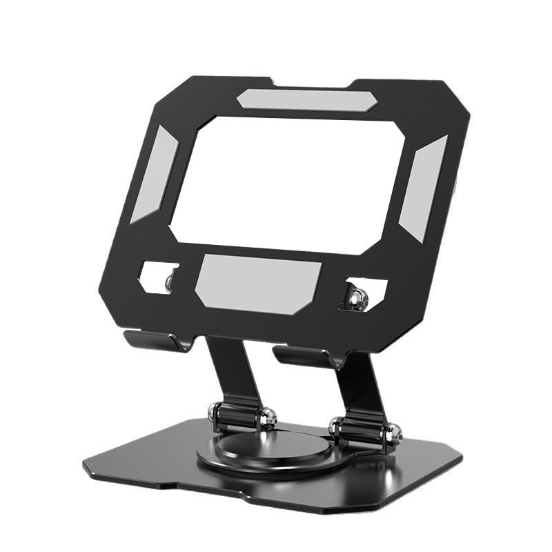 Foreign Trade Notebook Stand Suitable for Mobile Phones, iPad Tablets, Metal Stand, Foldable 360 ° Rotating Desktop Live Streaming