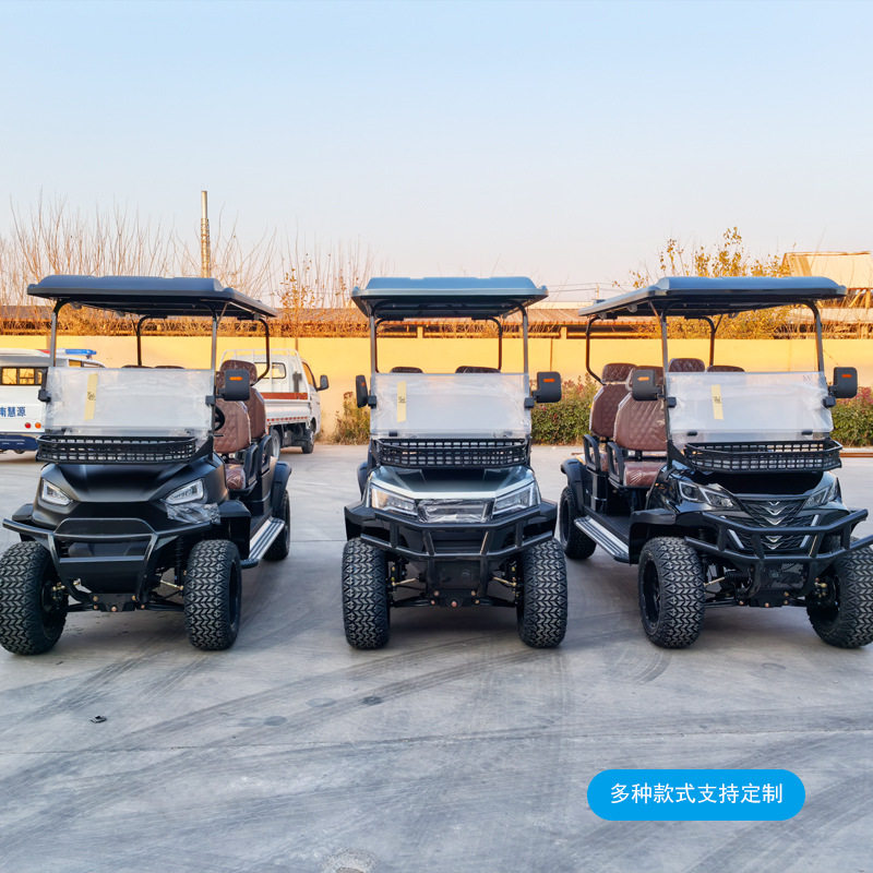 Foreign Trade Electric Golf Cart Tourist Attraction Park Electric Sightseeing Car 2 Seats 4 Seats 6 Seats Golf Cart