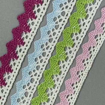 Solid color cotton cotton thread hollow lace handmade decorative lace DIY accessories white material curtain clothing accessories