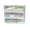 Wholesale kitchen fish plate household rectangular fish meat refrigerator storage box with lid sealed refrigerated box fish meat crisper