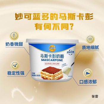Mascarpone cheese 250g/500g mascarpone caboni tiramisu raw material
