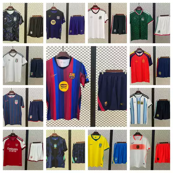 26-27 Models of National Team Adult Kits, World Cup Football Uniforms, France, Netherlands, Spain Away Football Jerseys