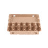 Manufacturer Processes Biodegradable 12-Piece Egg Tray Box, Natural Color Pulp Egg Box, Breathable Pulp Egg Tray