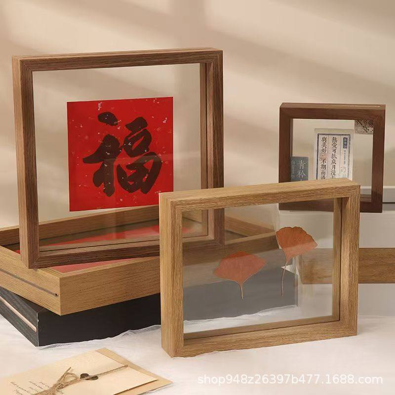 Double-Sided Transparent Acrylic Photo Frame Table 8inch A4 Specimen DIY Plexiglass Display Frame Calligraphy Framed Photo Frame