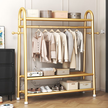 Hanger Floor Bedroom Household Drying Rack Simple Coat Rack Indoor Balcony Cool Clothes Floor Rod Rack