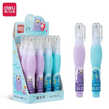 Deli VR120 small e Magic series correction fluid student cartoon quick-drying correction fluid correction fluid cute fashion stationery