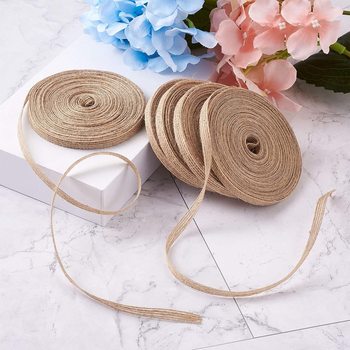 Factory direct multi-size fish silk linen ribbon DIY clothing accessories Christmas wedding gift decoration ribbon wholesale