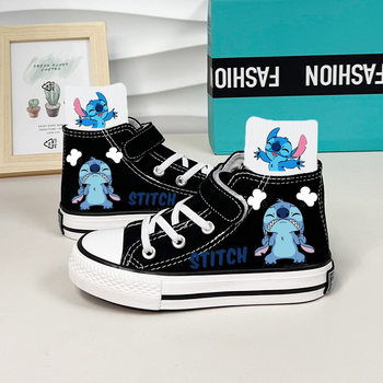 Children's Shoes Summer Canvas Shoes Cloth Shoes 2025 Boys and Girls High-Top Sneakers New Girls Cartoon Export Trendyy Shoes