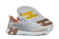 H family knitted gray orange