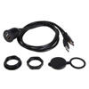 Car waterproof line motorcycle ship dashboard USB2.0 HDMI HD male to female waterproof line 1m