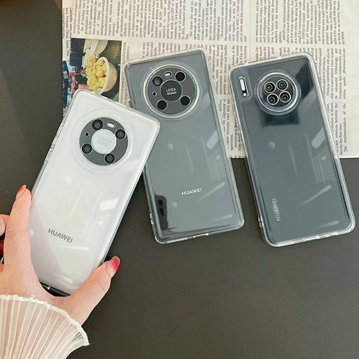 Simple and Transparent Phone Case Suitable for Huawei Mate70 Pro, Honor 300, Shockproof Nova13 Pro, Niche P70 Soft Case