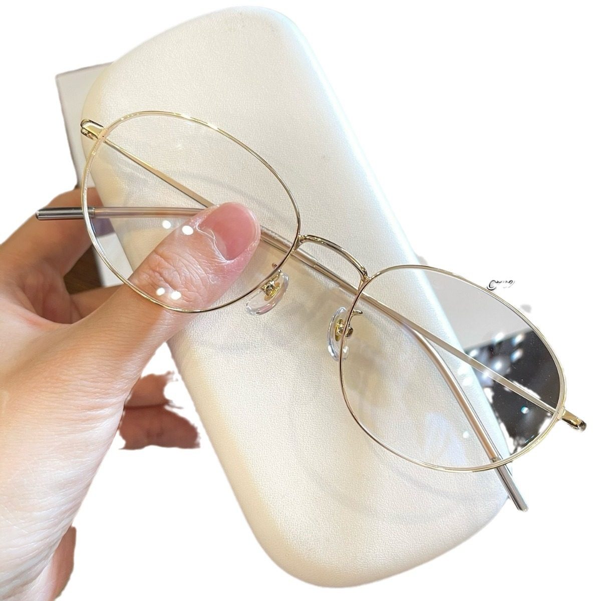 Carlin with myopia glasses frame women retro Joker gold thin edge glasses frame support glasses wholesale 58161