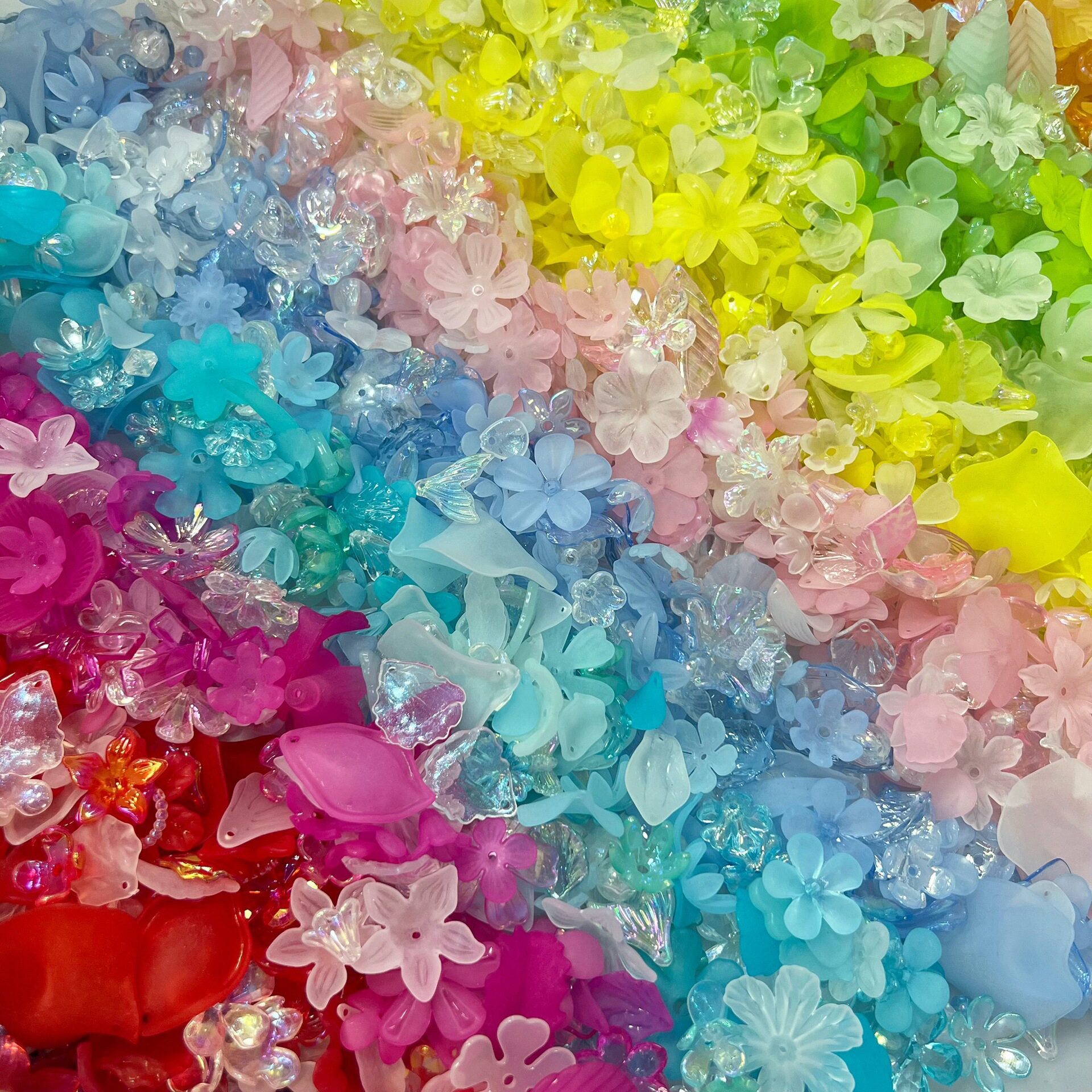 Матовые цветные круглые бусины ab petal leaf, разноцветные серьги 