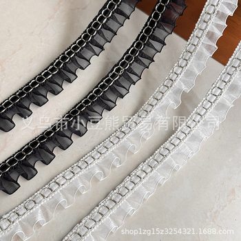 2.5cm lace lace pleated lace accessories clothing accessories matching packaging pet accessories coat and hat in stock edge