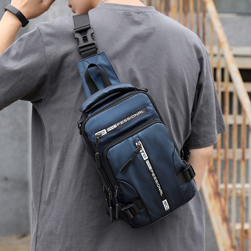 New Men's Chest Bag Trend Multifunctional Backpack Men's Casual Messenger Bag Portable Men's Shoulder Backpack