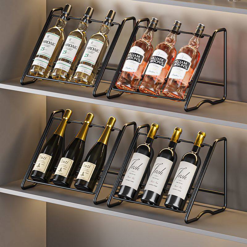 Red Wine Rack Creative Light Luxury Modern Simple European Wine Cabinet Ornaments Wine Rack Display Rack Wine Rack Holder