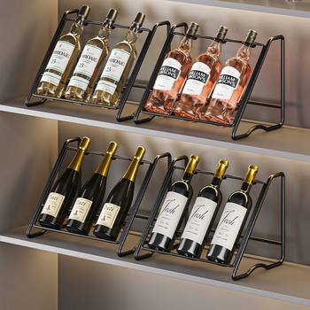 Red Wine Rack Creative Light Luxury Modern Simple European Wine Cabinet Ornaments Wine Rack Display Rack Wine Rack Holder