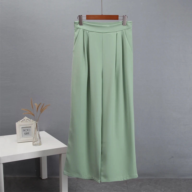 High Waisted Wide Leg Trousers Spring Collection Casual Style Flared Design Versatile for Everyday Wear Wholesale