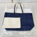 Dark blue with white