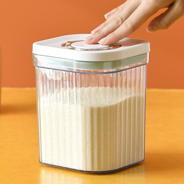 Sealed Jar Storage Box Storage Jar Food Vacuum Light-Proof and Moisture-Proof Silicone Milk Powder Cereal Large-Capacity Milk Powder Jar