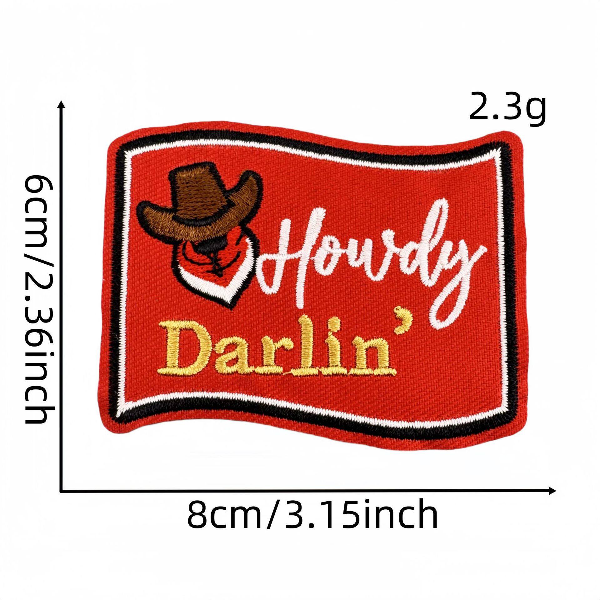 トレンドの英語布ステッカー42#