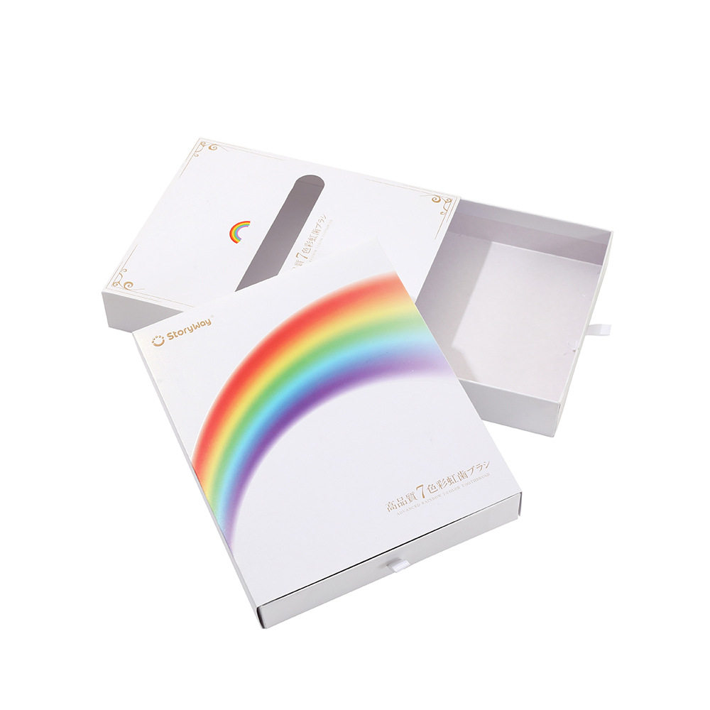White Card Gift Box Packaging Box Product Gift Box Color Box Gift Packaging Paper Box Empty Box Exclusive Logo in Stock