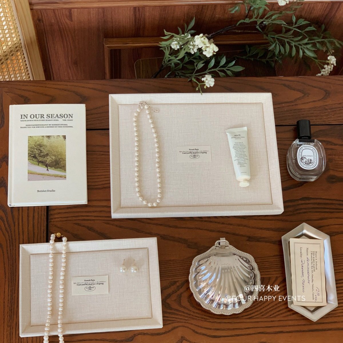 Tray Jewelry Ring Necklace Display Display Rack Jewelry Box Live Props Display Plate Earrings Jewelry Earrings