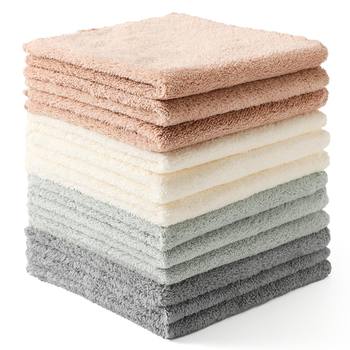 Cross-Border Microfiber Edge-Cut Coral Velvet Towel Thickened Absorbent Kitchen Table Wiping Dishwashing Multifunctional Lazy Rag