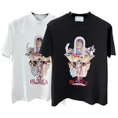 2023 Summer New European and American Trend Foreign Trade Cross-border Fashion Casual Round Neck Short Sleeve Men's T-shirt Top Half Sleeve