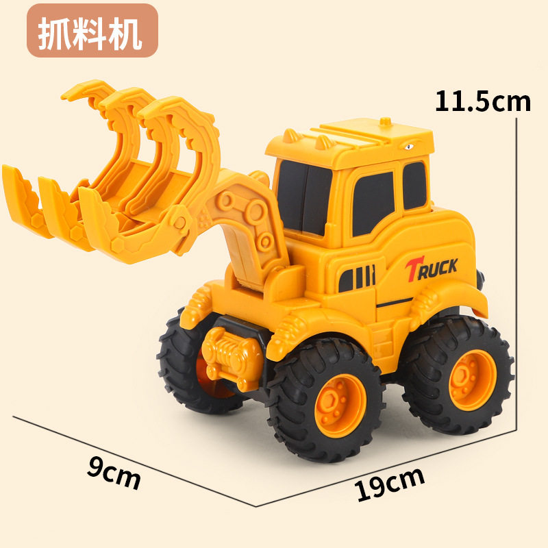 亏本清仓 儿童按压惯性车玩具车工程车挖掘机男孩推土机挖机车子