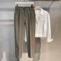 Brown cropped pants