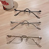 Wang Yibo's super plain and frameless myopia glasses men's fashion net can be equipped with degree eyes frame women
