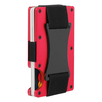 Factory Direct Export Multifunctional Wallet Clip Rfid Anti-Theft Brush Metal Card Holder Ultra-Thin Men's Wallet