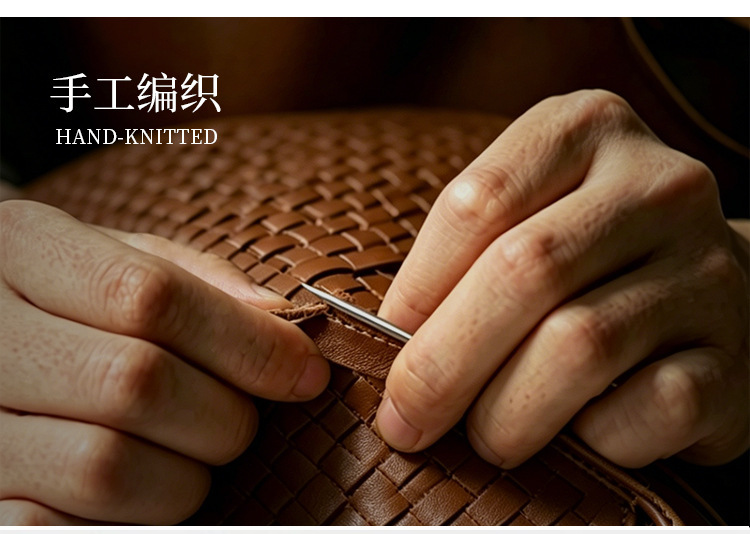 Túi đeo chéo nữ dáng bánh bao đan dệt phong cách tối giản — Nhà máy riêng, có thể tùy chỉnh theo yêu cầu.