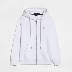 New High-Quality Cross-Border Cotton Paul Pony Hooded Sweatshirt with Zipper, Thickened Jacket, Luffy Rl Pony Sweatshirt