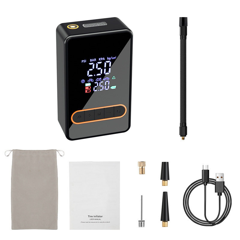 Mini Fully Automatic Bicycle Electric Car Tire Pump Handheld Wireless Charging Car Air Pump