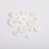 In-Stock River Shell Buttons, Four-Hole High-End Sweater Shirt Buttons, Flat Thin Edge Wide Edge Two-Hole Natural Shell Buttons