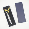 In Stock: Round Bookmark, Gold Wing Pattern Bookmark, Leaf Vein, Feather, Metal, Wing Bookmark
