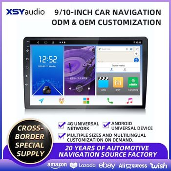 Cross-Border Supply of New Car Navigation 10inch Universal Machine Novida Solution Car Central Control Large Screen Car Navigation