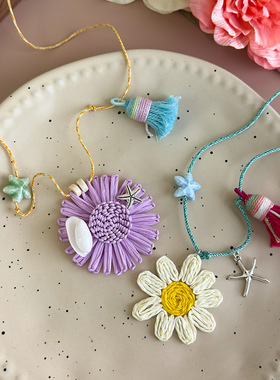 盛夏贝壳海星女度假风