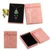 Jewelry Ring Gift Box Earring Storage Paper Box Lid and Base Bowknot Set Jewelry Box Necklace
