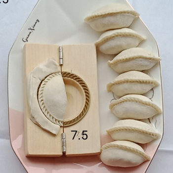 Handmade Dumpling Maker, Rice Cake Mold, Bamboo Shoot Cake Mold, Gold and Silver Mold, Large Solid Wood Leek Box, Quick Pressing Tool