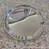 Non-Magnetic Stainless Steel Thai-Style Inch Plate Hotel Restaurant Tray Tea Tray Food Tray Large Round Plate Mirror-Polished Tableware