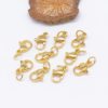18K Gold-Filled Lobster Clasp DIY Handmade Jewelry Accessories Gold Necklace Bracelet Connection Finishing Buckle Spring Buckle
