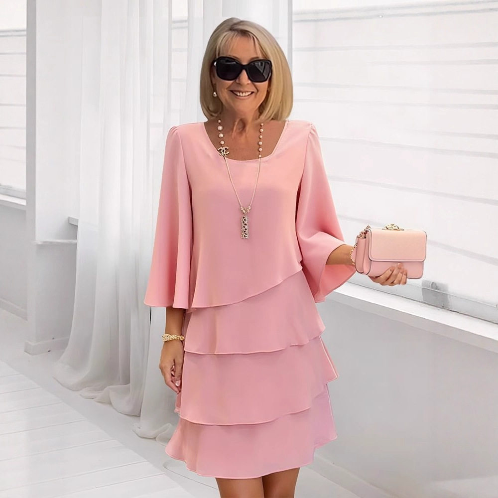 Fashionable Womens Cake Dress Loose Fit Round Neck Spring Summer Style Perfect for Casual Occasions Wholesale