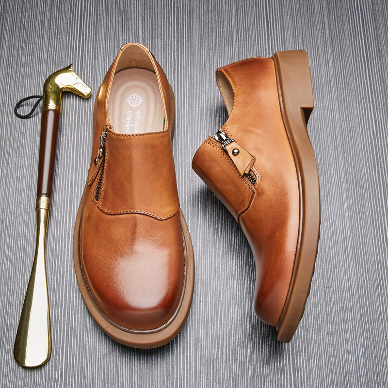 Men's Genuine leather British Retro Casual Shoes